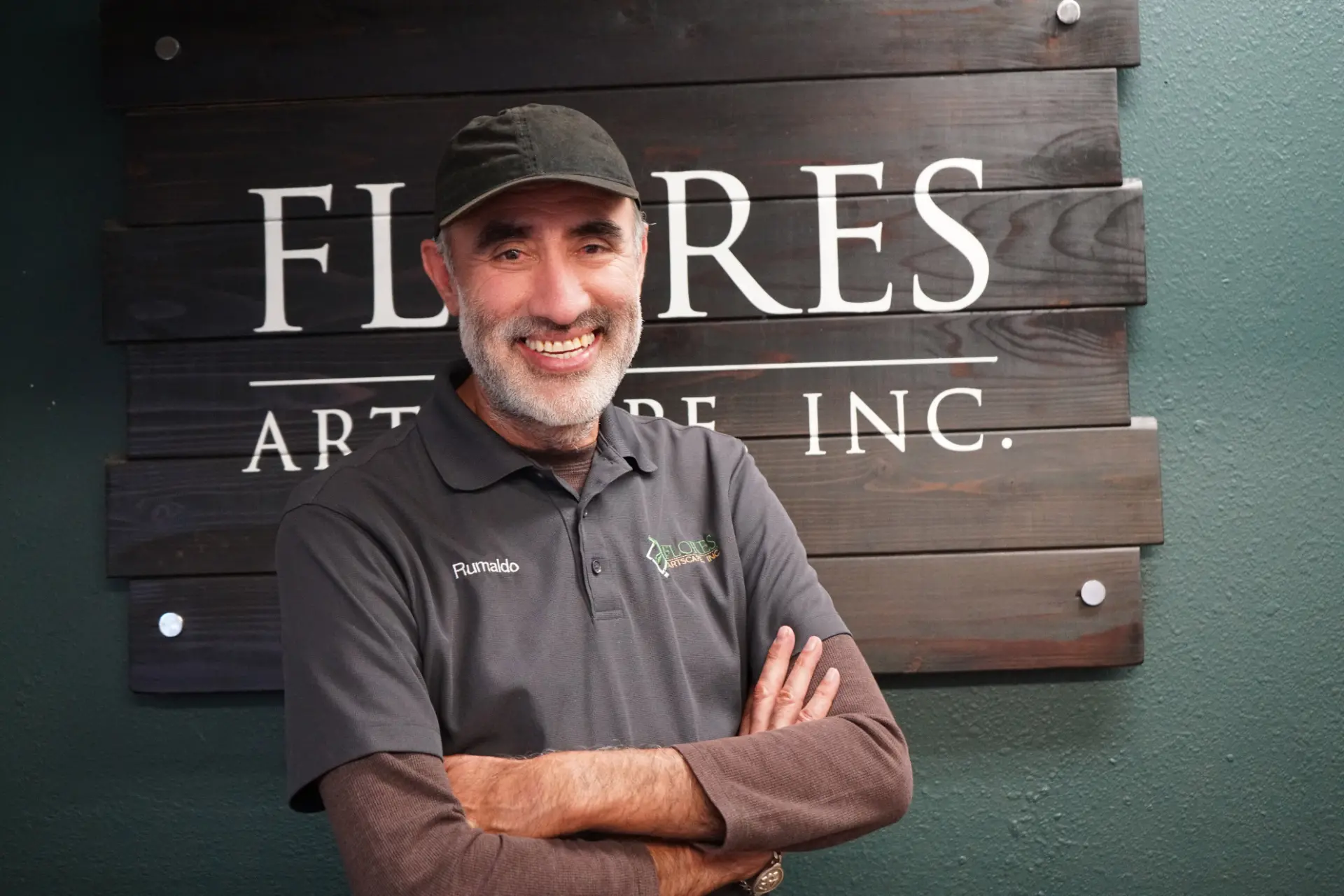 Rumaldo Flores, owner of Flores Artscape Inc